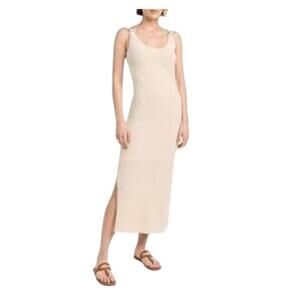 New RAG & BONE New York Georgia Beige Sleeveless‎ Maxi Knit Dress Women's S